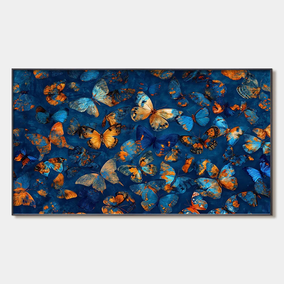 Blue Morpho Waltz – Butterfly Oil Painting, view 1