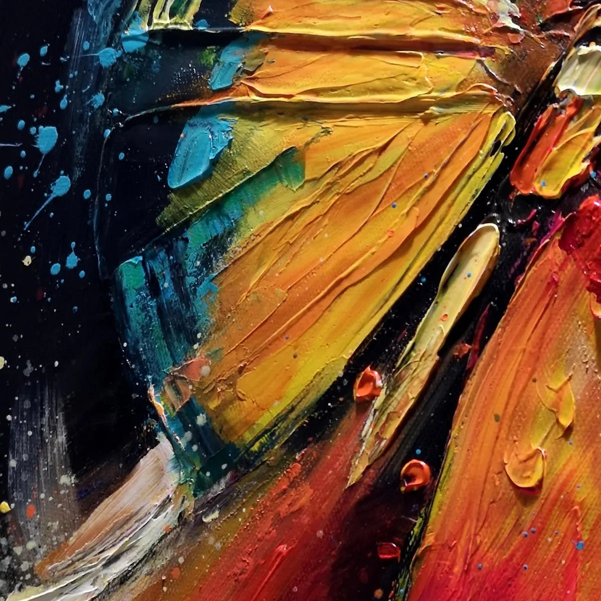 Butterfly Nebula – Celestial Oil Painting, view 3