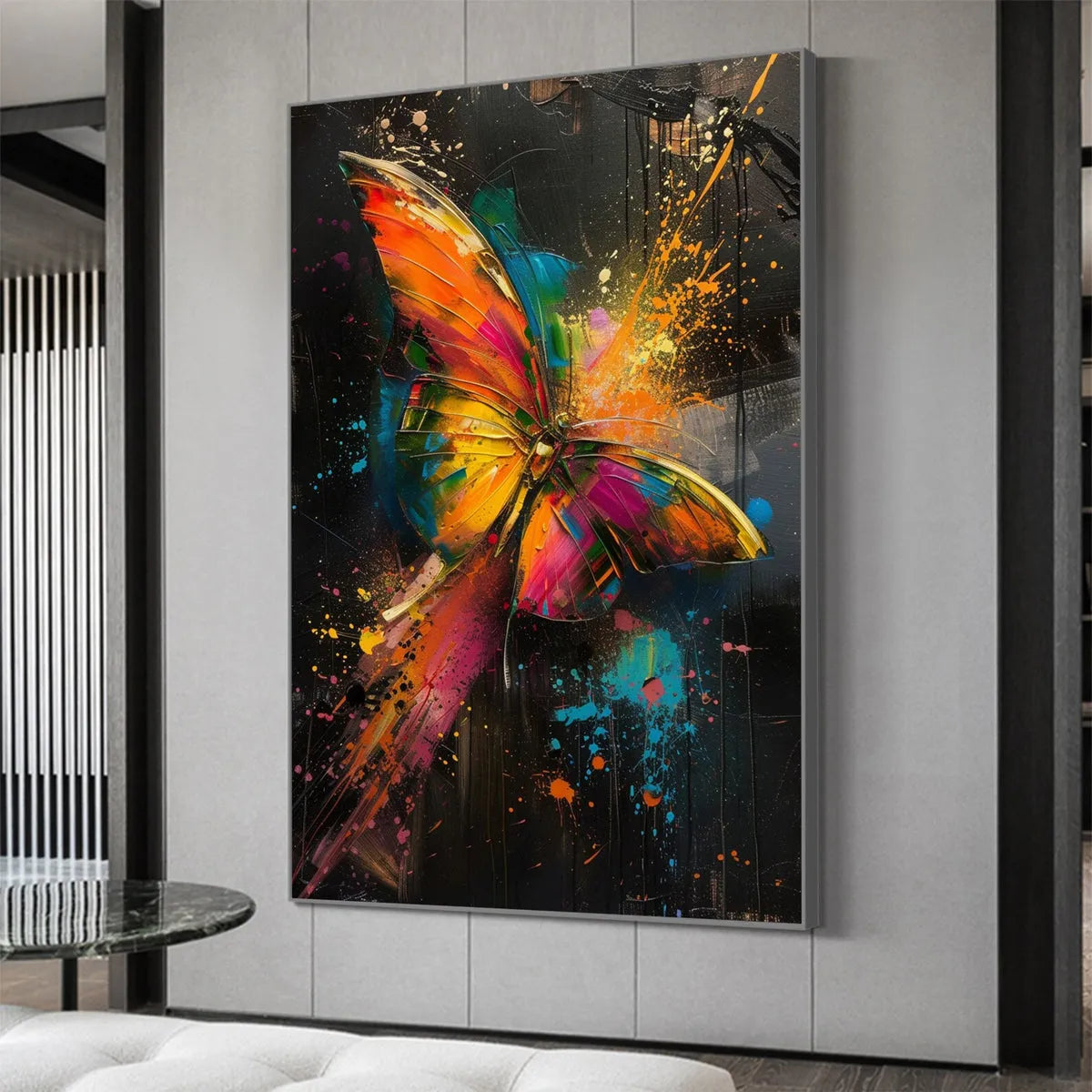 Butterfly Nebula – Celestial Oil Painting, view 5