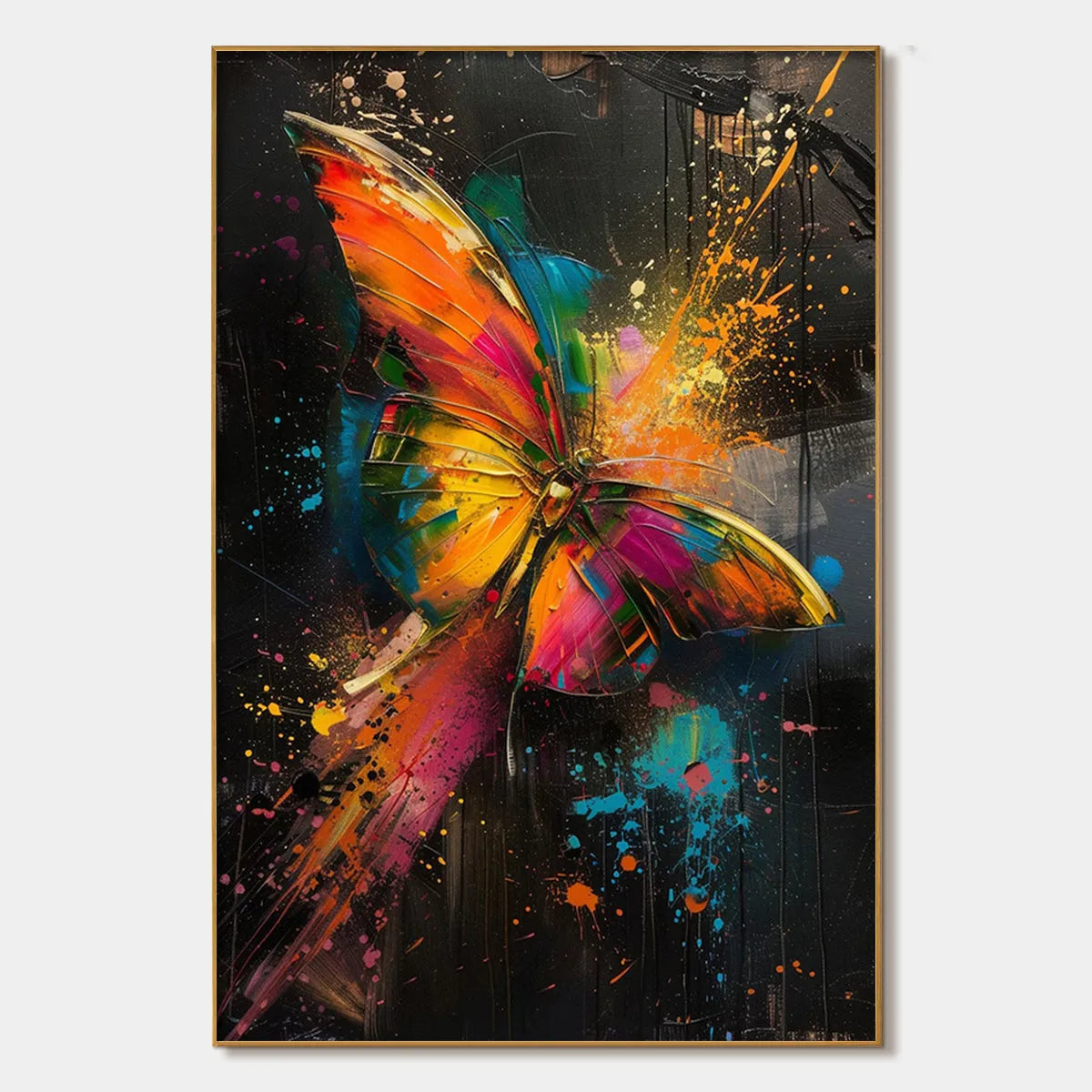 Butterfly Nebula – Celestial Oil Painting, view 1
