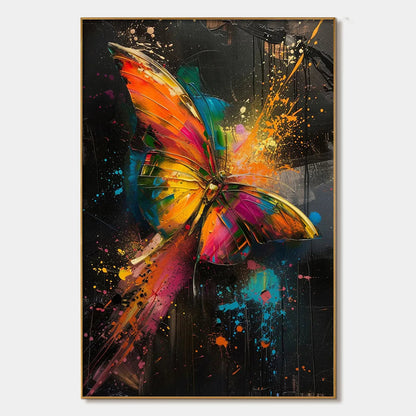 Butterfly Nebula – Celestial Oil Painting, view 1