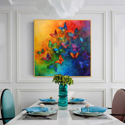 Butterfly Rainbow – Butterfly Textured Oil Painting, view 5