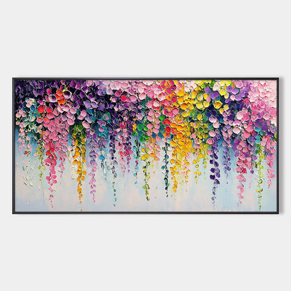 Cascade Of Color – Floral Impasto Oil Painting, view 1
