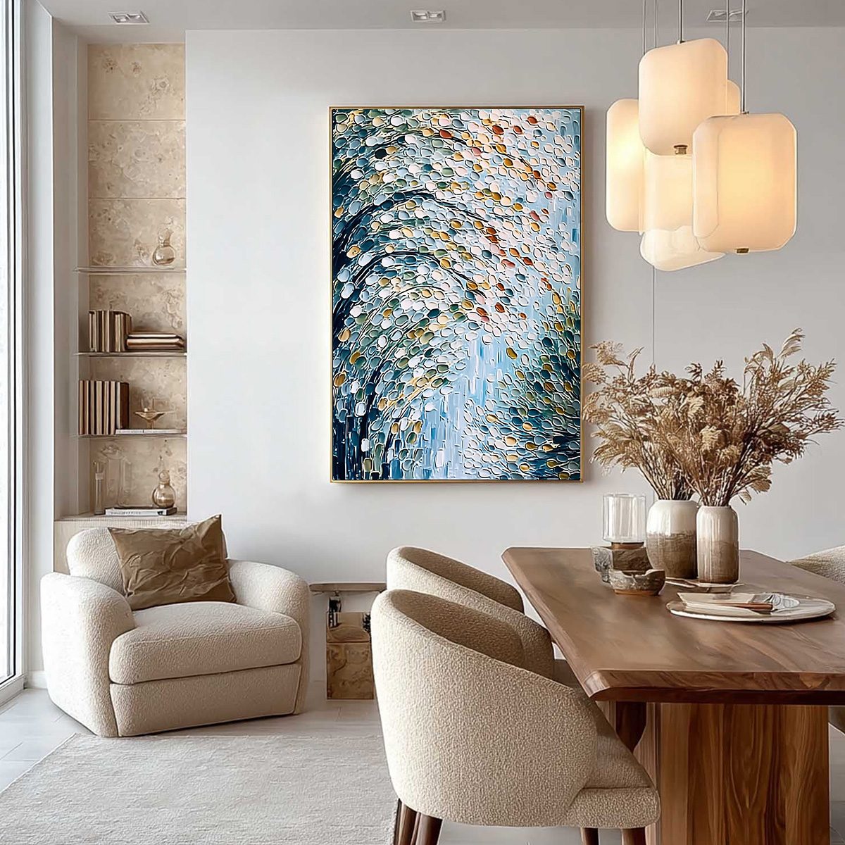 Cascading Petals – Tree Impasto Painting, view 4