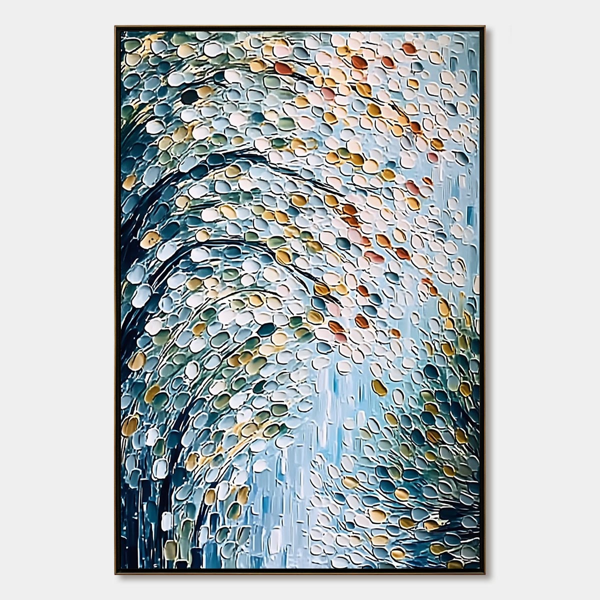 Cascading Petals – Tree Impasto Painting, view 1