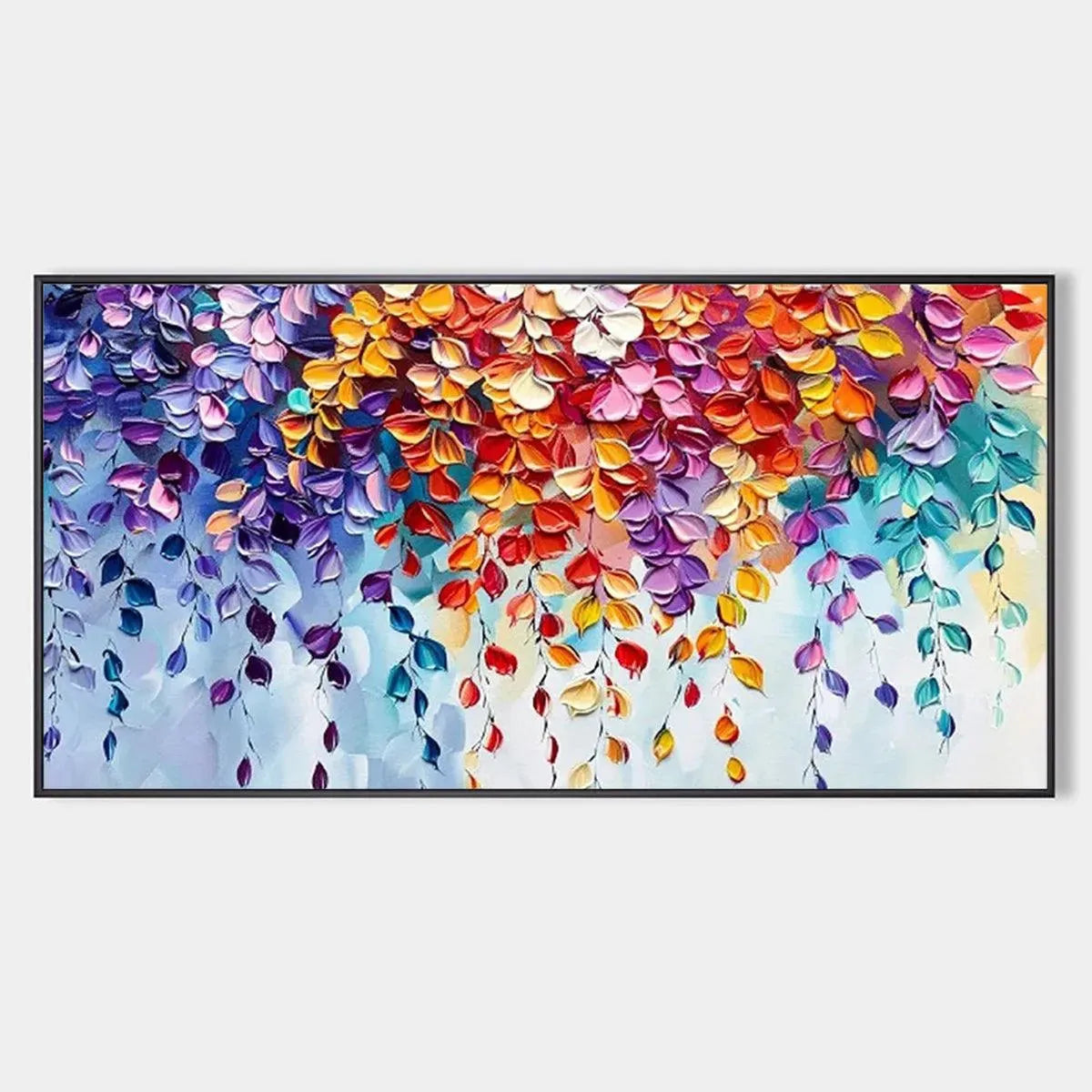 Cascading Color – Floral Impasto Painting, view 1