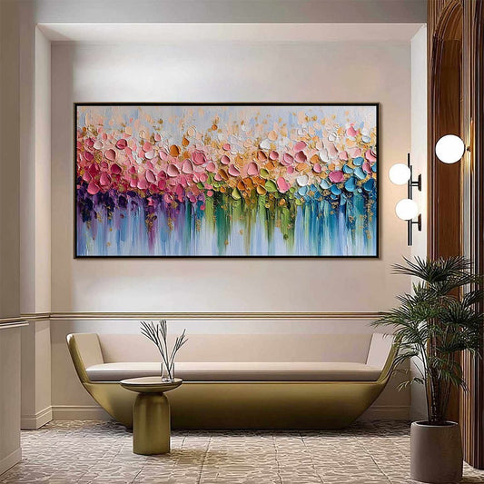 Chromatic Bloom – Floral Impasto Painting, view 2