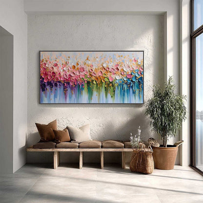 Chromatic Bloom – Floral Impasto Painting, view 4