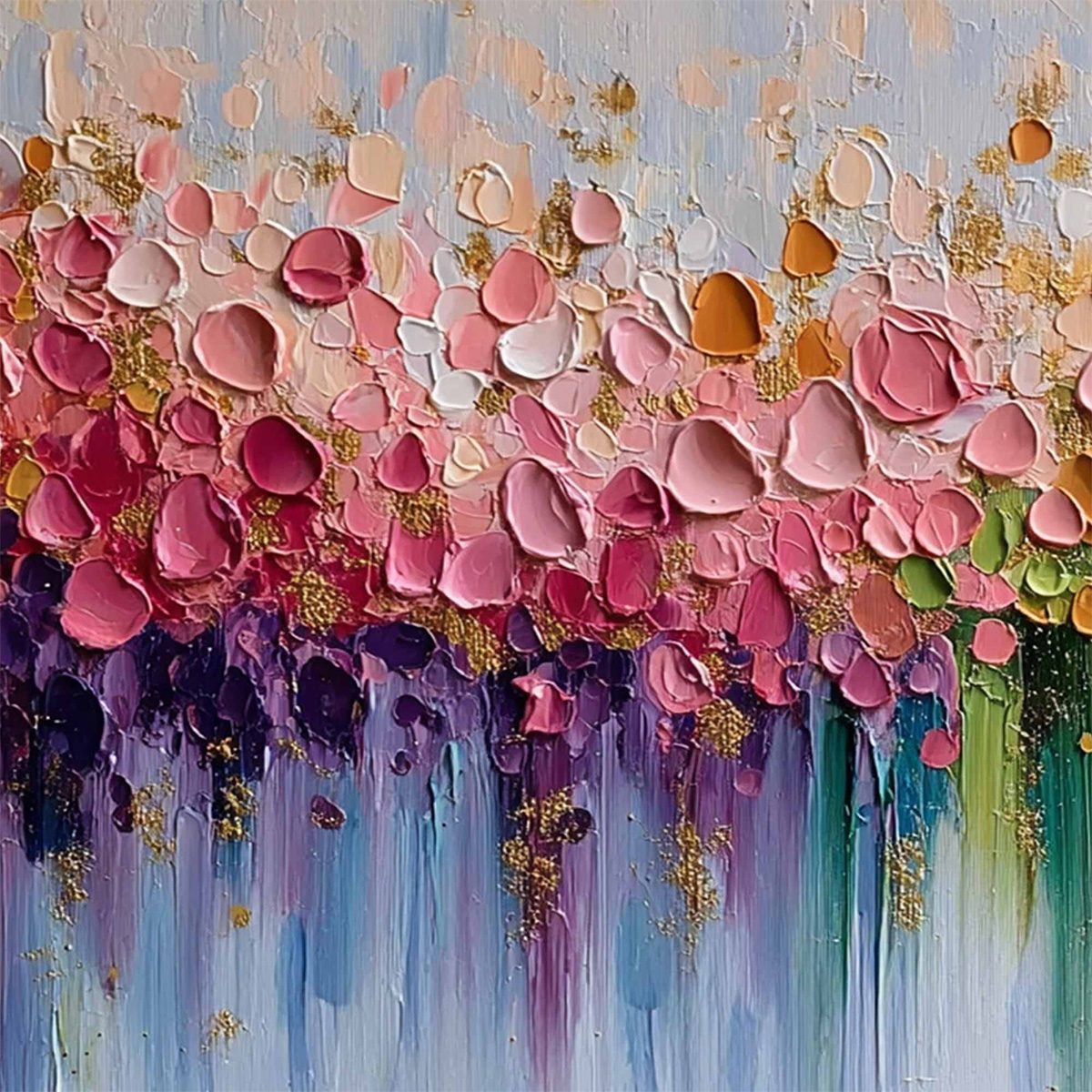 Chromatic Bloom – Floral Impasto Painting, view 5