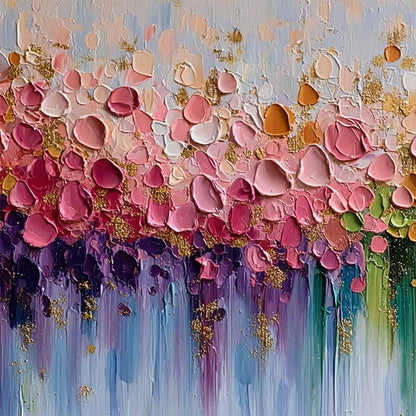 Chromatic Bloom – Floral Impasto Painting, view 5