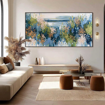 Coastal Impasto Seascape Painting – Coastal Bloom