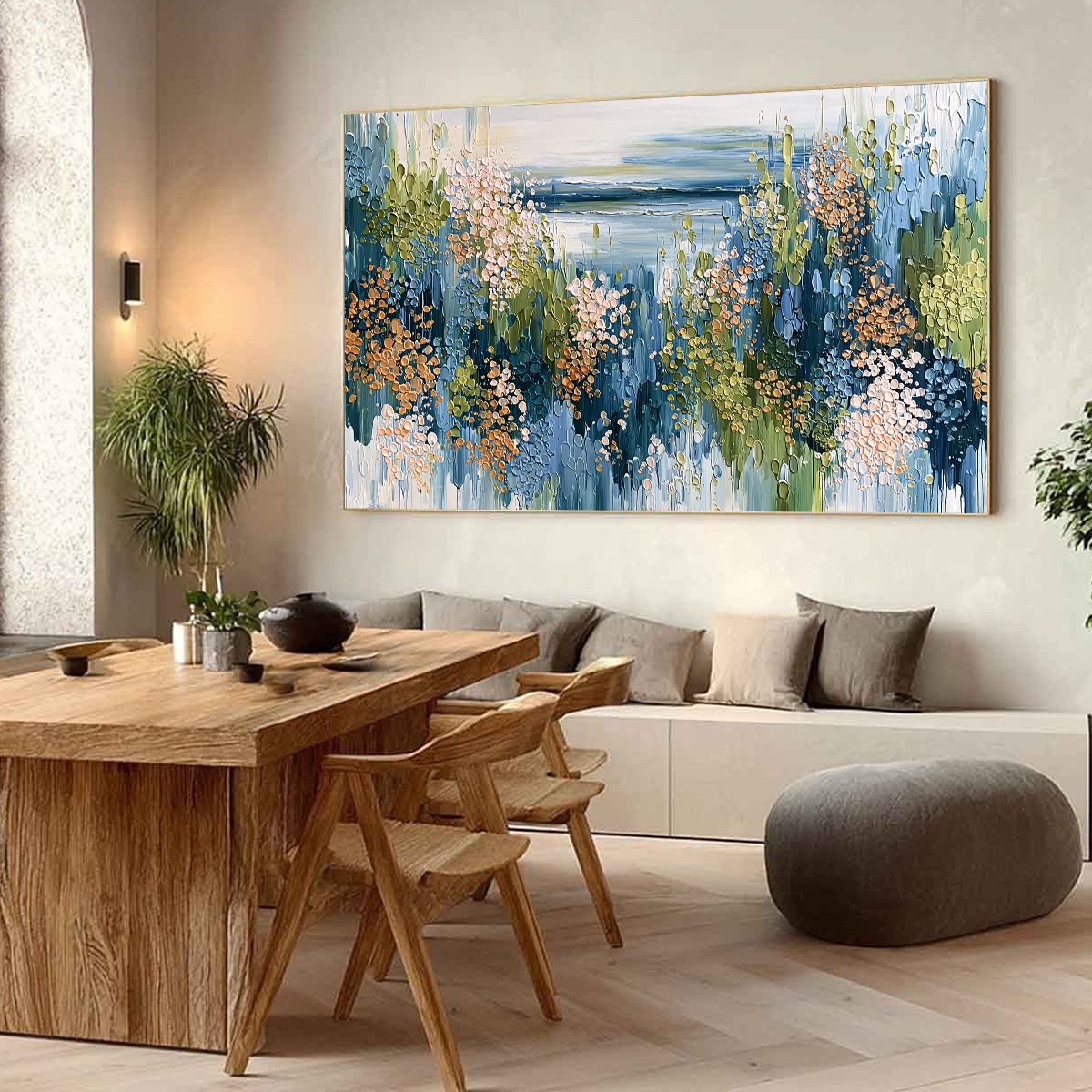Coastal Impasto Seascape Painting – Coastal Bloom