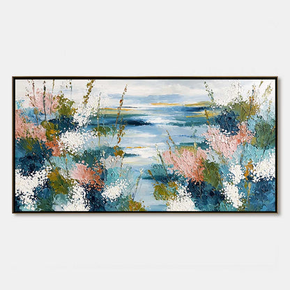 Coastal Bloom – Coastal Impasto Painting, view 1