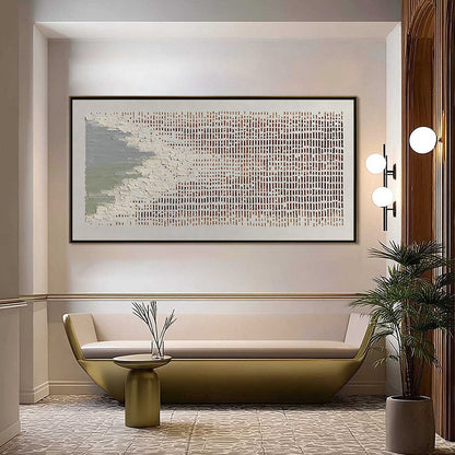 Coastal Rhythm – Wabi-Sabi Shoreline Impasto Oil Painting, view 4