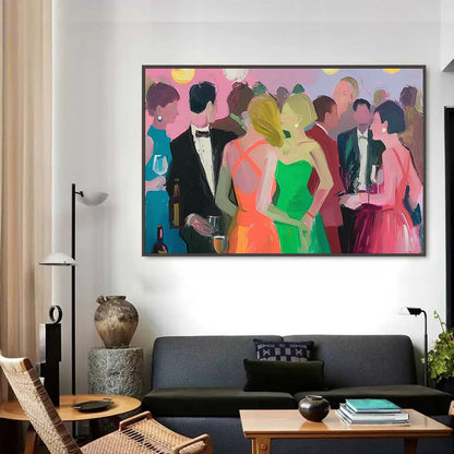 Cocktail Hour – Figurative Oil Painting, view 5