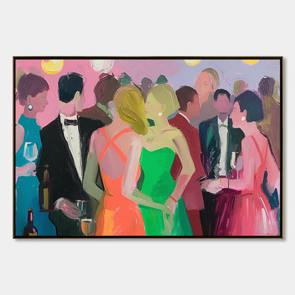 Cocktail Hour – Figurative Oil Painting, view 1