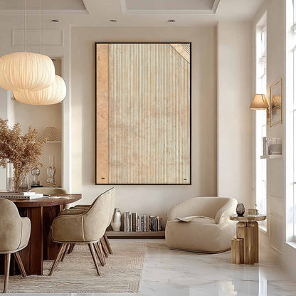 Wabi-Sabi Architecture Textured Oil Painting – Codex