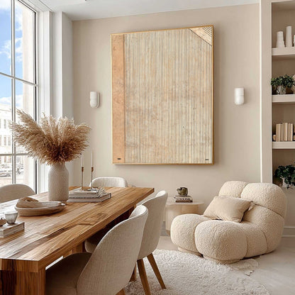 Wabi-Sabi Architecture Textured Oil Painting – Codex