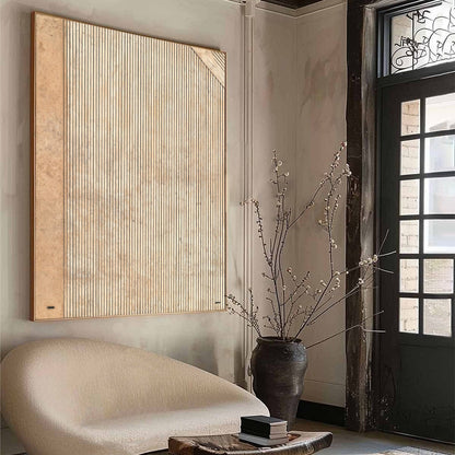 Wabi-Sabi Architecture Textured Oil Painting – Codex