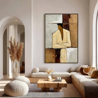 Contemplation – Figurative Impasto Oil Painting, view 4
