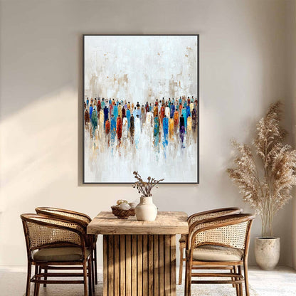 Convergence – Figurative Impasto Oil Painting, view 2