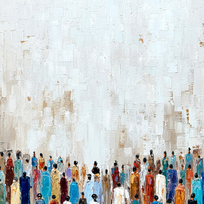 Convergence – Figurative Impasto Oil Painting, view 5