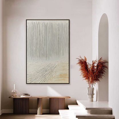 Convergence – Wabi-Sabi Landscape Acrylic Painting, view 4