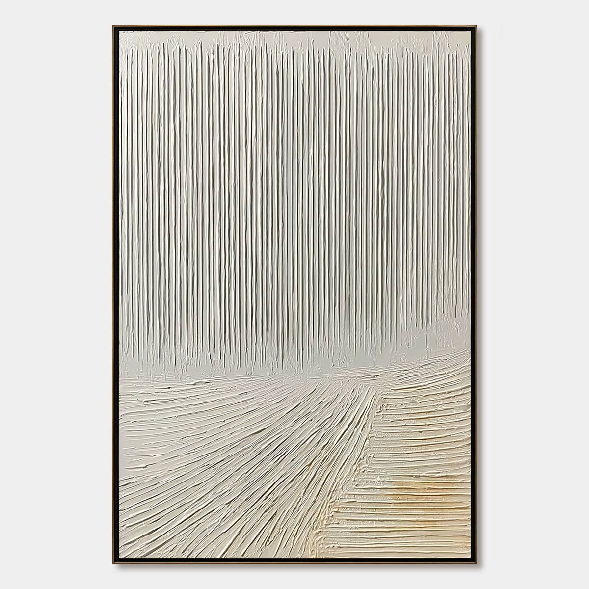 Convergence – Wabi-Sabi Landscape Acrylic Painting, view 1