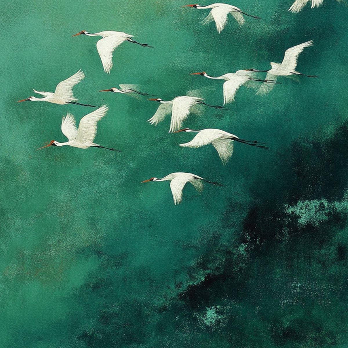Celestial Journey – Minimalist Celestial Oil Painting, view 3