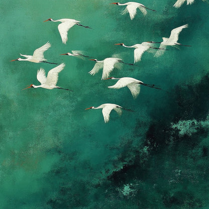 Celestial Journey – Minimalist Celestial Oil Painting, view 3