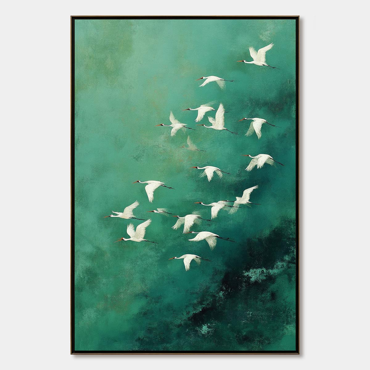 Celestial Journey – Minimalist Celestial Oil Painting, view 1