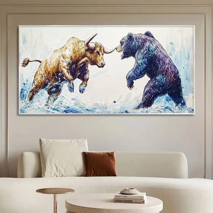 Clash Of Forces – Abstract Oil Painting, view 2