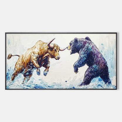 Clash Of Forces – Abstract Oil Painting, view 1