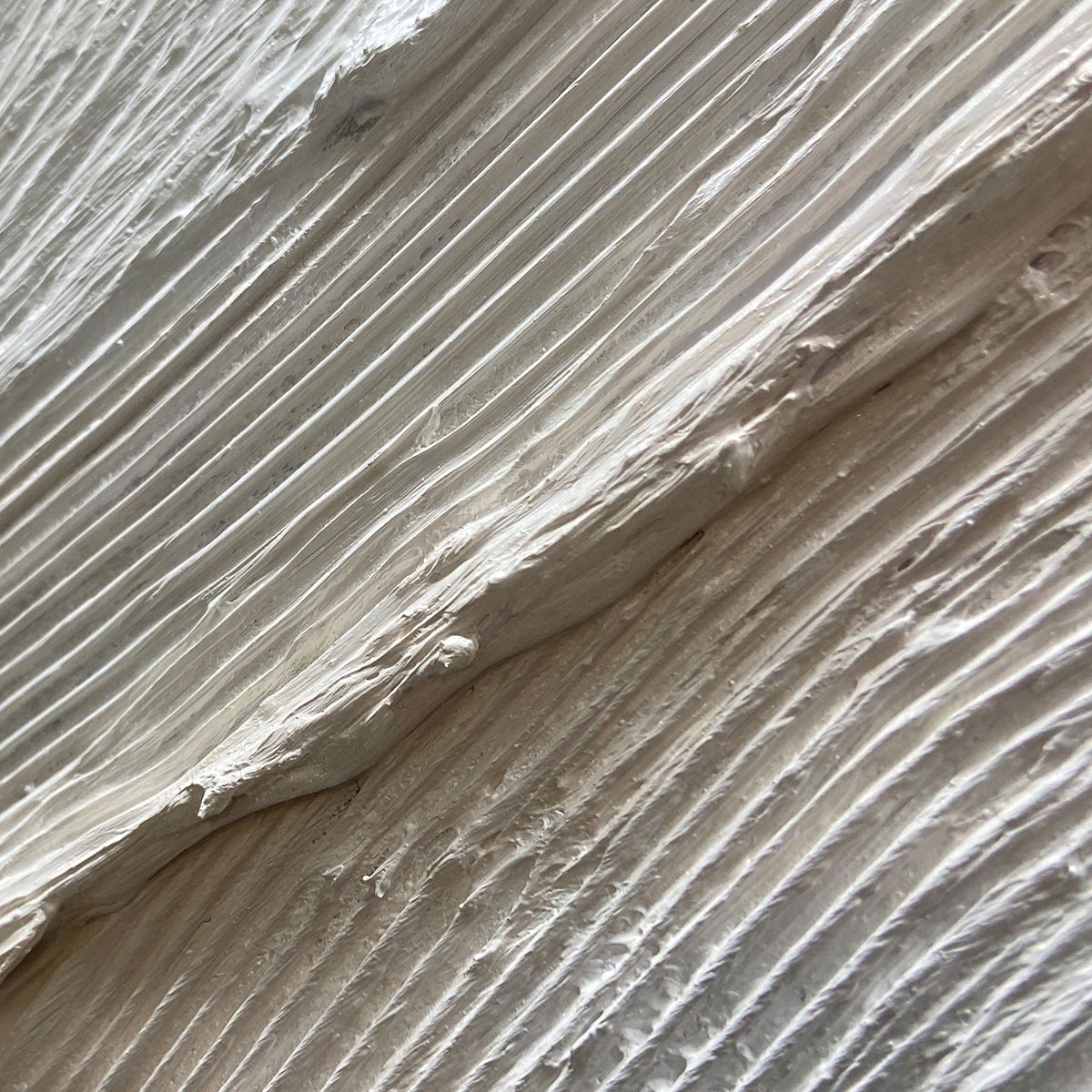 Desert Flow hand-painted beige and ivory textured coastal abstract painting shown with silver frame