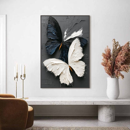 Duality – Butterfly Impasto Oil Painting, view 2