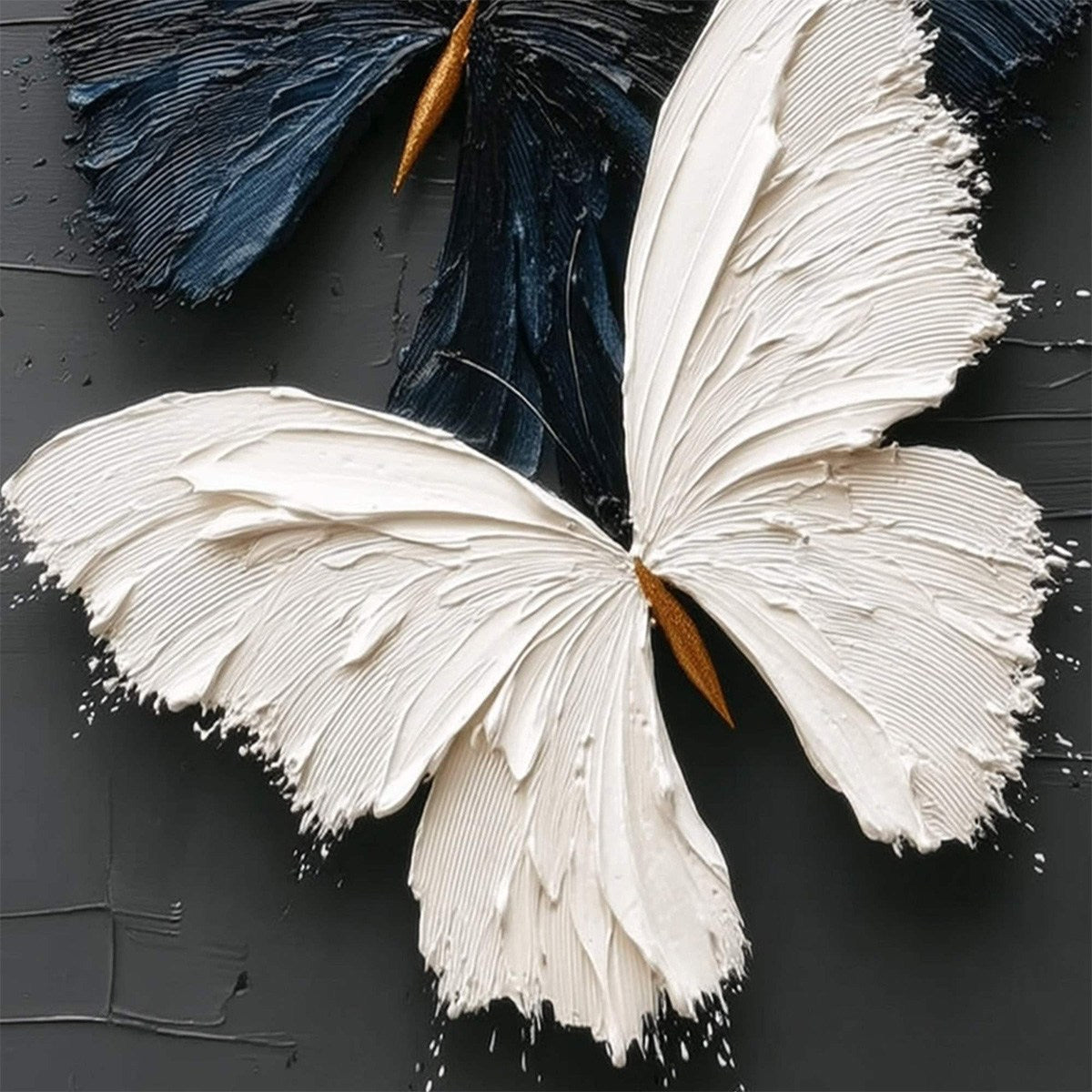 Duality – Butterfly Impasto Oil Painting, view 5