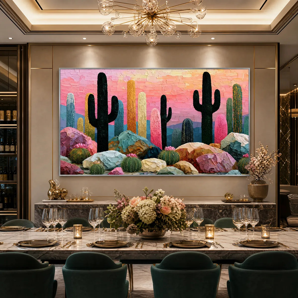 Desert Dreamscape – Desert Impasto Painting, view 4