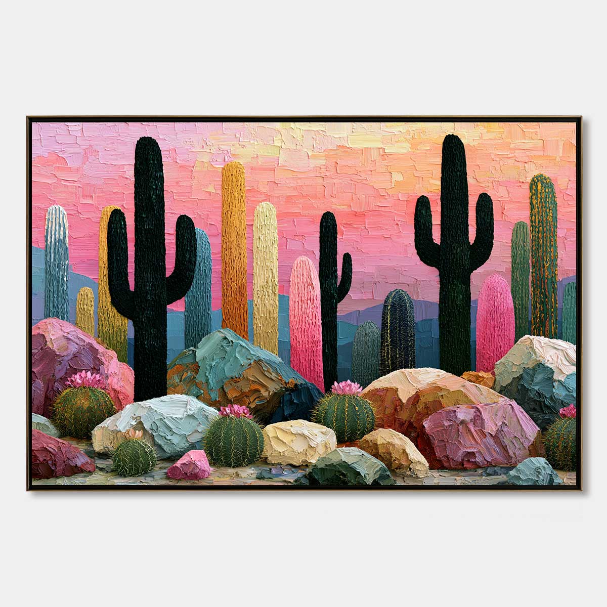 Desert Dreamscape – Desert Impasto Painting, view 1
