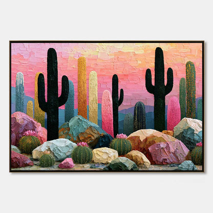 Desert Dreamscape – Desert Impasto Painting, view 1