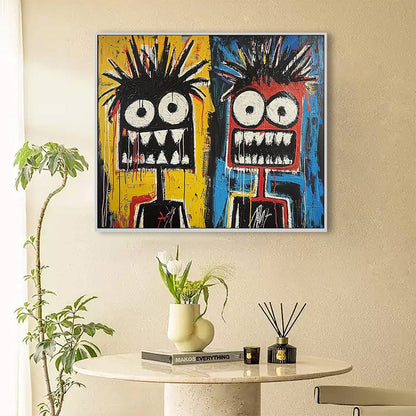 Abstract Figurative Oil Painting – Duality