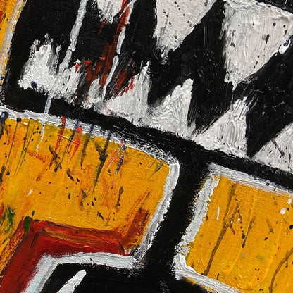 Abstract Figurative Oil Painting – Duality