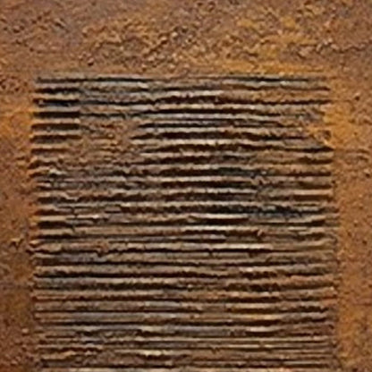 Earthen Codex – Wabi-Sabi Anchor Oil Painting, view 3