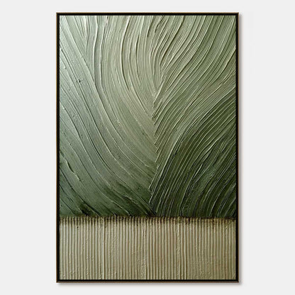 Earthen Weave – Wabi-Sabi Botanical Oil Painting, view 1