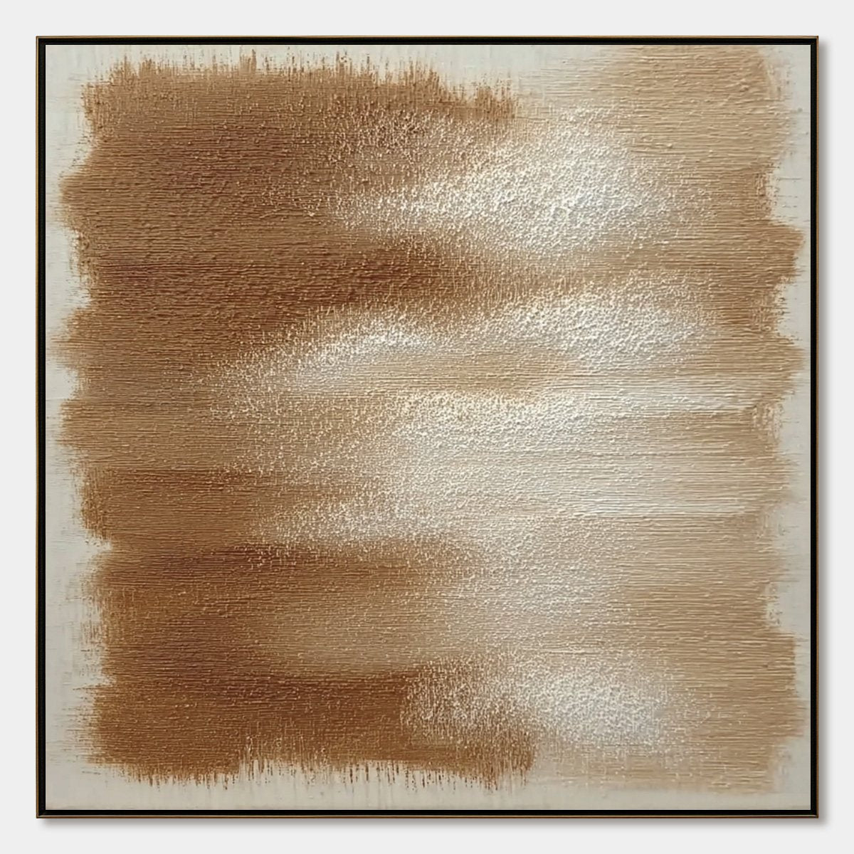 Earthen Whispers – Wabi-Sabi Landscape Oil Painting, view 1