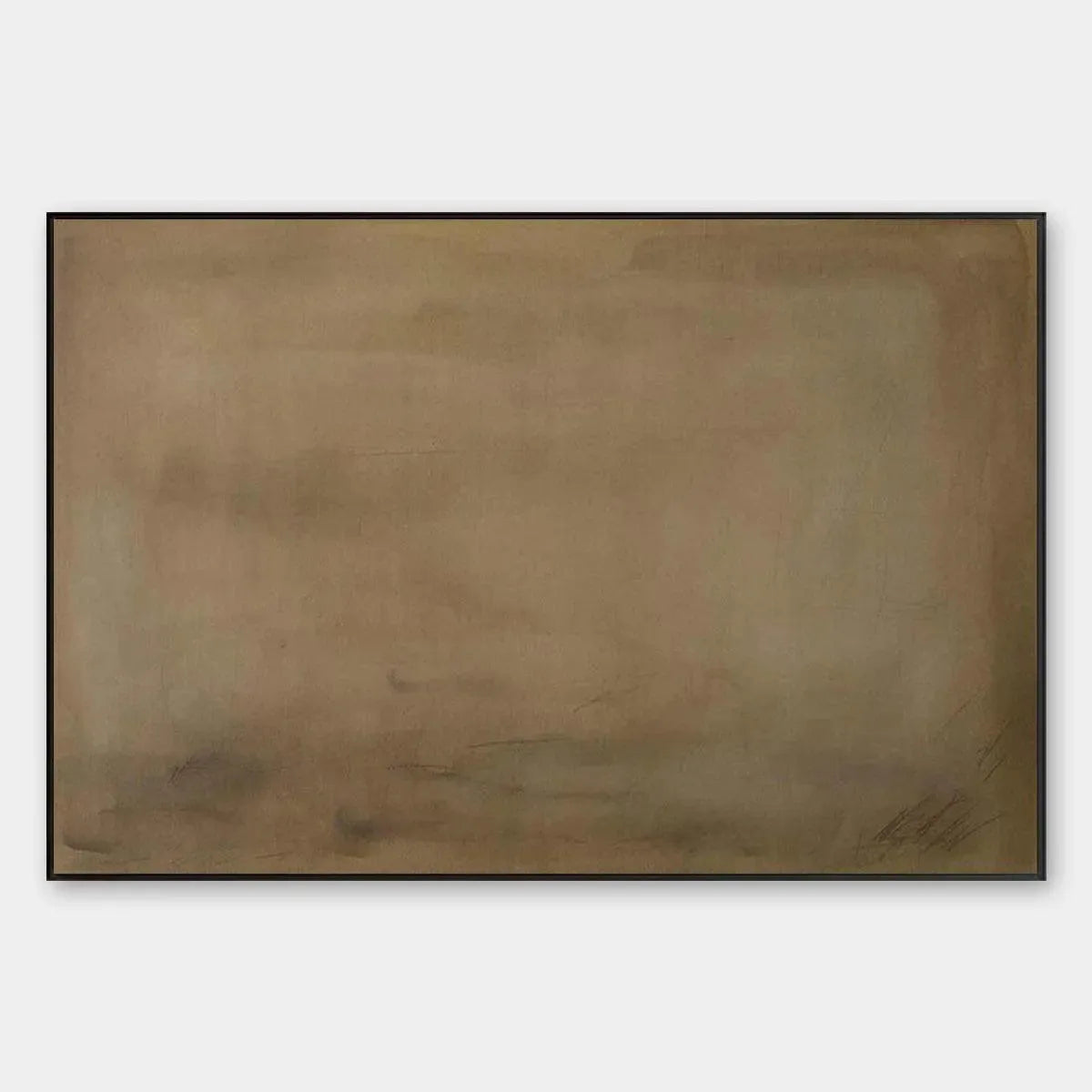 Earthy Minimalist Landscape – Wabi-Sabi Landscape Oil Painting, view 1
