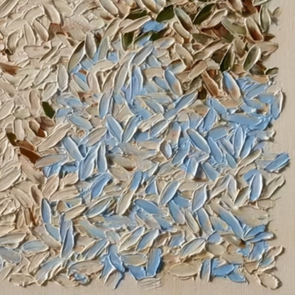 Earth'S Mosaic – Wabi-Sabi Landscape Palette Knife Oil Painting, view 3