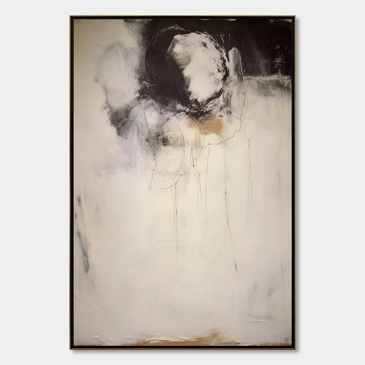 Echoes Of Silence – Wabi-Sabi Abstract Oil Painting, view 1