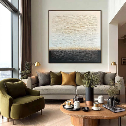 Echoes Of Stillness – Wabi-Sabi Valley Oil Painting, view 4