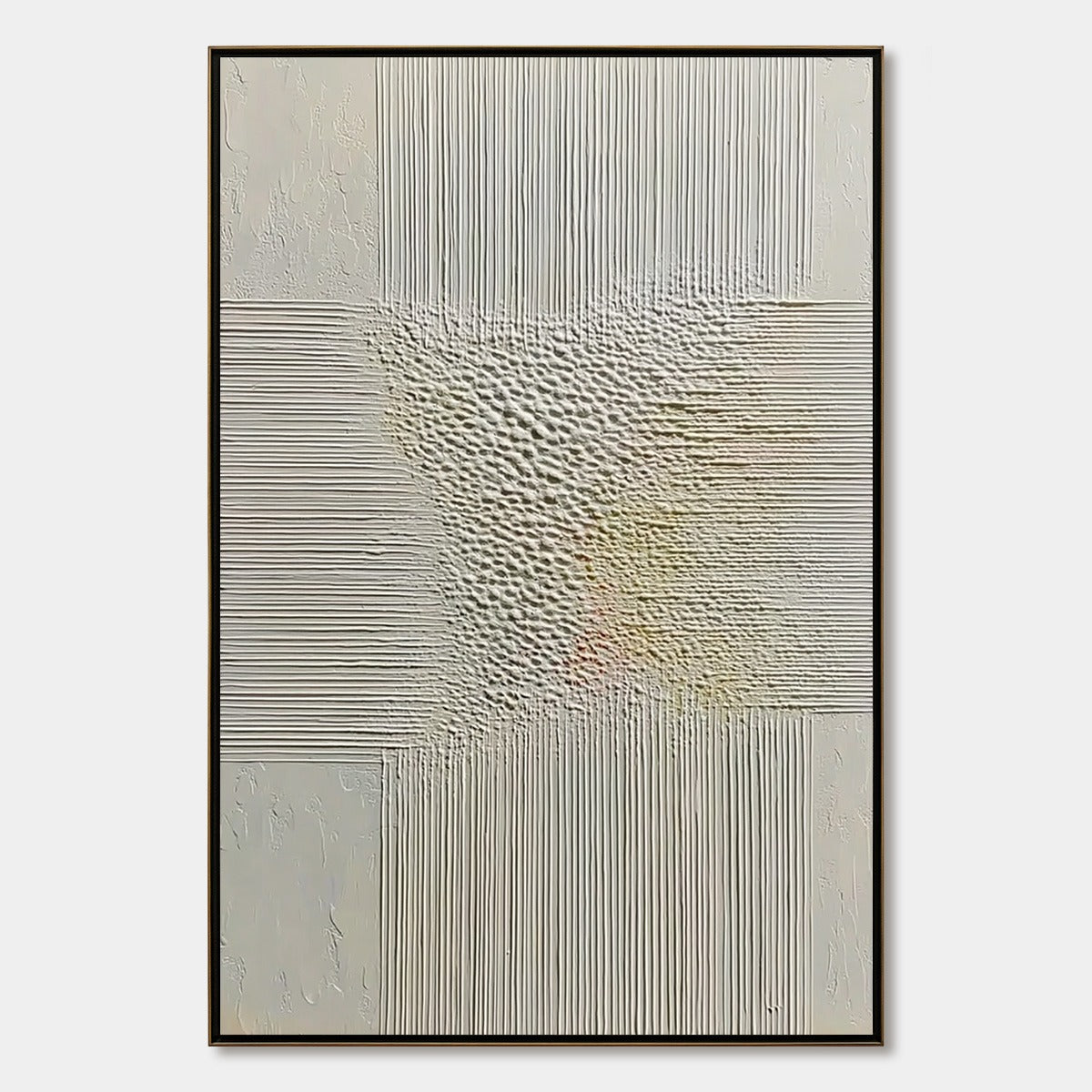 Echoes Of Stillness – Wabi-Sabi Abstract Oil Painting, view 1