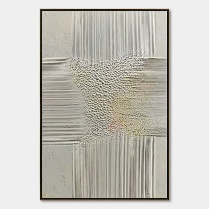 Echoes Of Stillness – Wabi-Sabi Abstract Oil Painting, view 1